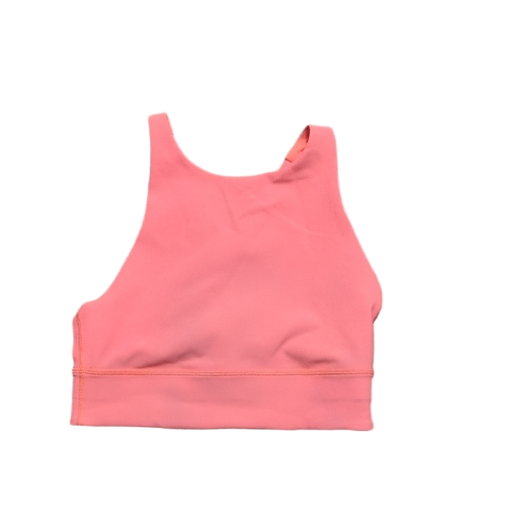 Lululemon Energy Bra High Neck Long Line Rib Med. Support, B–D CupvSunset Sz. 6